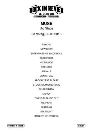 Setlist Muse &copy; www.Rock-im-Revier.de
